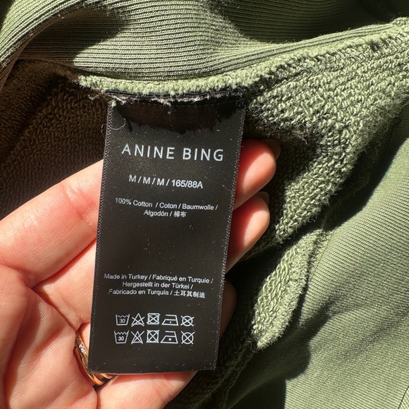 Anine Bing Olive Green Hoodie - Picture 5 of 6